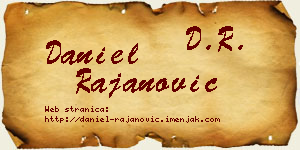 Daniel Rajanović vizit kartica